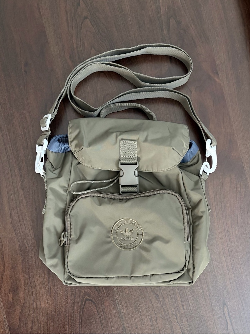 Adidas Olive Green Mini 3.0
Nylon Backpack / Crossbody - Picture 1 of 3